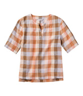 Women's Signature Linen-Blend Splitneck Shirt, Short-Sleeve | L.L.Bean near me