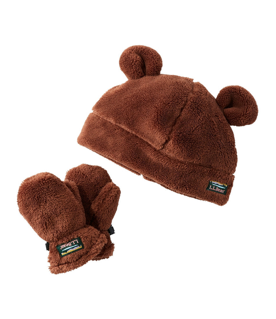Toddlers' Hi-Pile Hat and Mitten Set | L.L.Bean sale